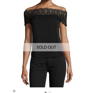 Bardot lace top